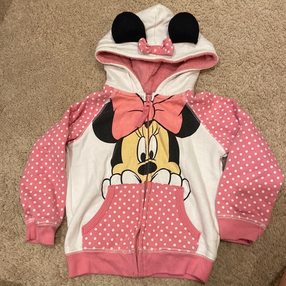 Disney Other - Size 4T, Girl’s MINNIE Mouse hoodie- complete with ears!